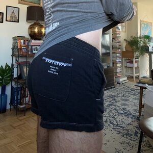 Men’s athleisure shorts, Kvrt Stuff